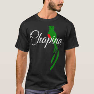 Camiseta Guatemala Chapina com ave nacional Quetzal