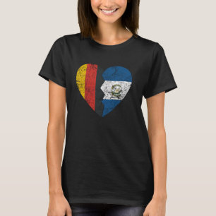 Camiseta Guatemala Fl - Sinalizador alemão Coração Alemanha