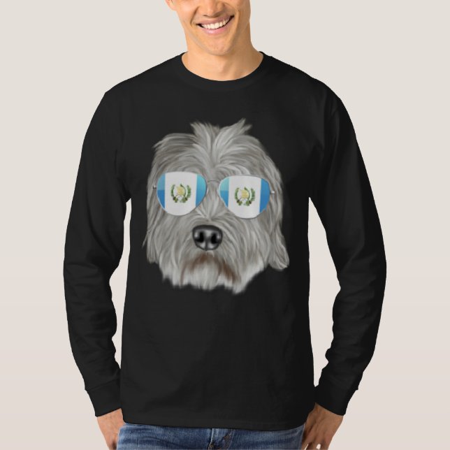 Camiseta Guatemala Flag Dandie Dinmont Terrier Dog Guatemal (Frente)