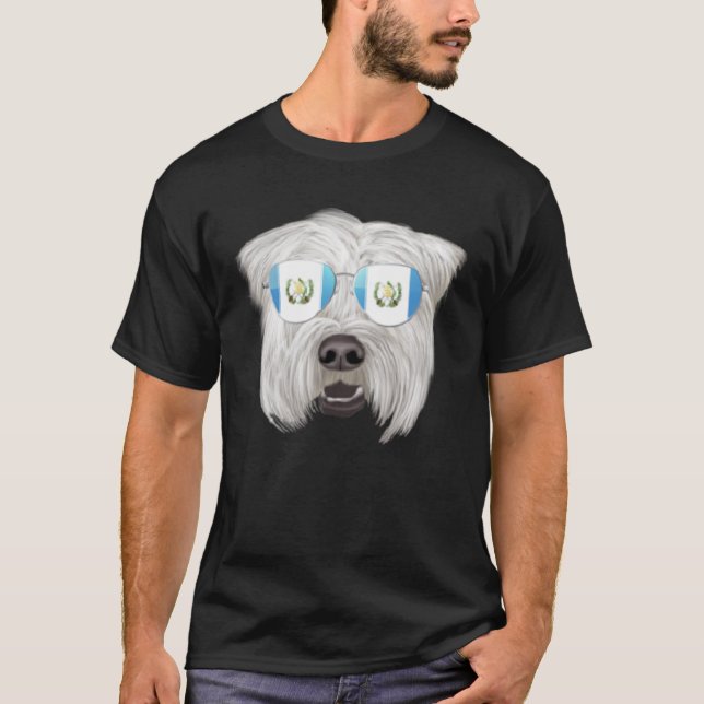 Camiseta Guatemala Flag Soft Coated Wheaten Terrier Guatema (Frente)