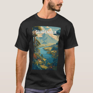 Camiseta Guatemala - Ilustração - Viagem Art Vintage