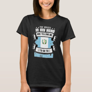Camiseta Guatemala na minha cabeça