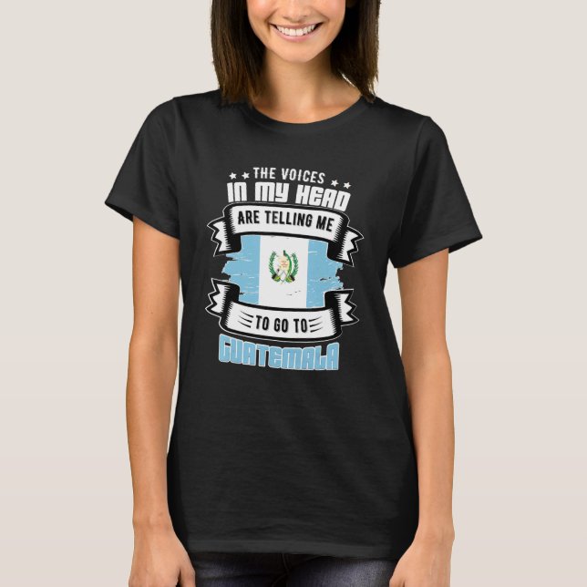 Camiseta Guatemala na minha cabeça (Frente)