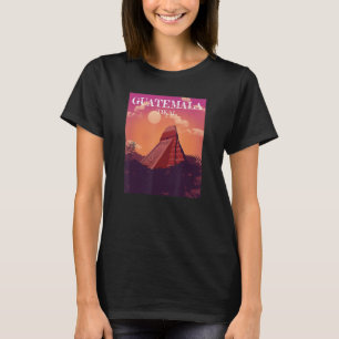 Camiseta Guatemala orgulha-se do vulcão hispânico Tikal Vin