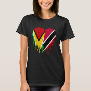 Camiseta Guatemala Trinidad e Tobago Sinalizador Coração Ci