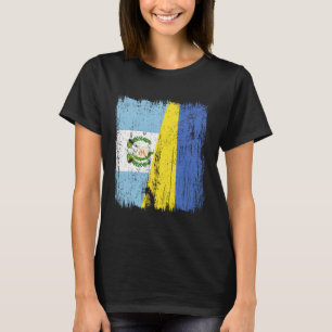 Camiseta Guatemala Ucrânia Meia Bandeira Guatemalense Ucran