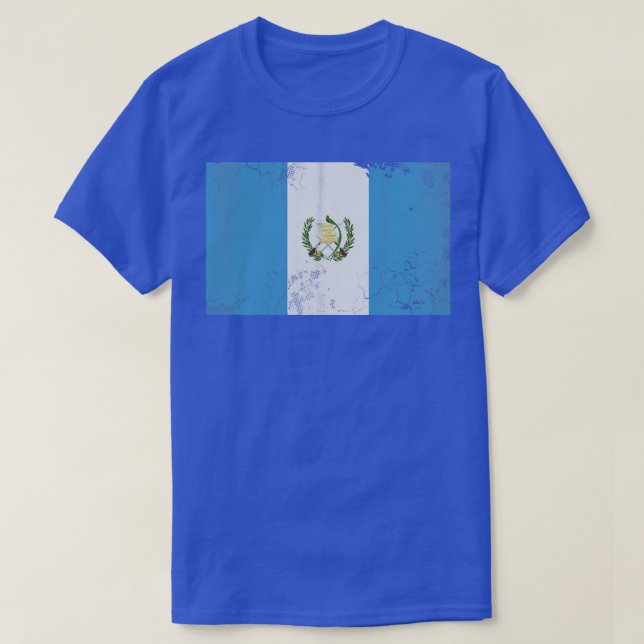 Camiseta Guatemala Vintage Flag Fade (Frente do Design)