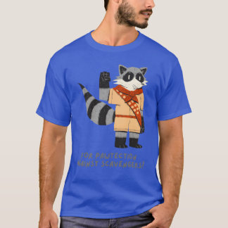 Camiseta Guaxinim animal fofo piada engraçada amante da nat