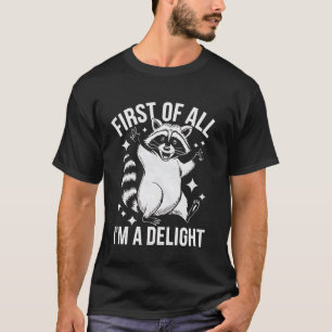 Camiseta Guaxinim Antes de Mais Nada Sou Divertido Amante d