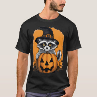 Camiseta Guaxinim de Halloween