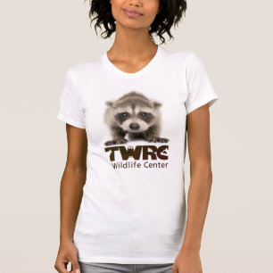 Camiseta Guaxinim do bebê com logotipo de TWRC