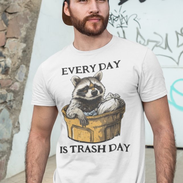 Camiseta Guaxinim do Dia de Lixo Todos os Dias  (Criador carregado)