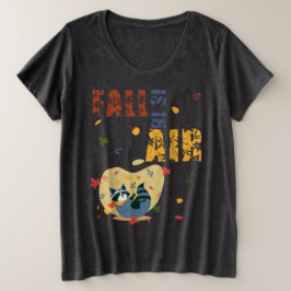 Camiseta Guaxinim do Outono Está no Ar
