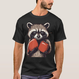 Camiseta Guaxinim Engraçado Para Luvas de Esporte e Boxe