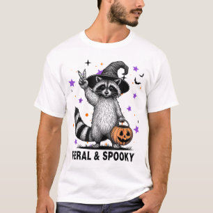 Camiseta Guaxinim Feral Assustador Sinistro Feral  Sinistro