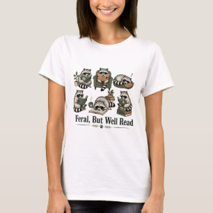 Camiseta Guaxinim Feroz Mas Bem Lido Livro Divertido