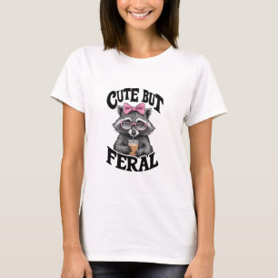 Camiseta Guaxinim Feroz Mas Fofo Com Óculos De Sol Guaxinim