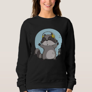 Camiseta Guaxinim Fofinho que Ama Música e a Escuta