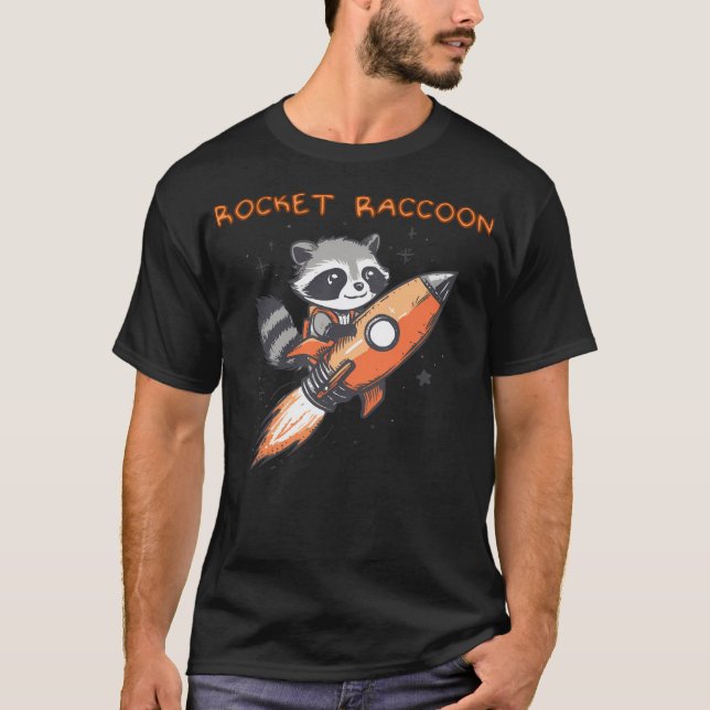 Camiseta Guaxinim Foguete (Frente)