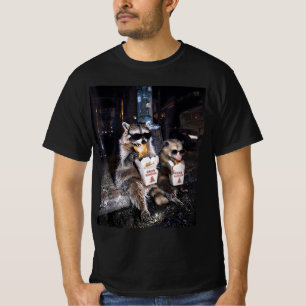 Camiseta Guaxinim Gambá Engraçado Comendo Rangoon de Carang