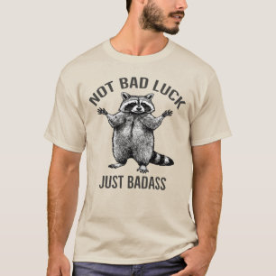 Camiseta Guaxinim Não é Má Sorte, Apenas Feminista Poderosa
