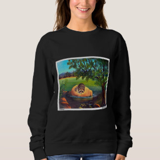 Camiseta Guaxinim no Lago Panda de Lixo Pintura de Vida Sel