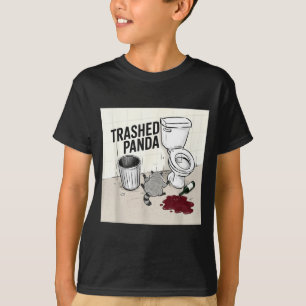 Camiseta Guaxinim Panda Desperdiçado Engraçado Fica Bêbado
