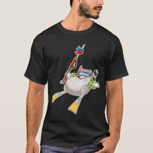Camiseta Guaxinim Pescador com Lança