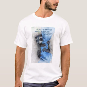 Camiseta Guaxinim - Relaxando