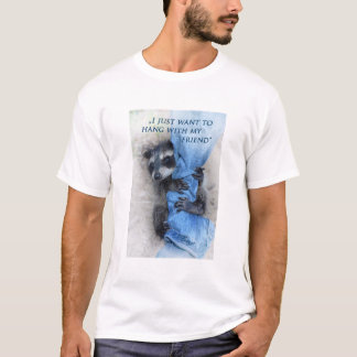 Camiseta Guaxinim - Relaxando