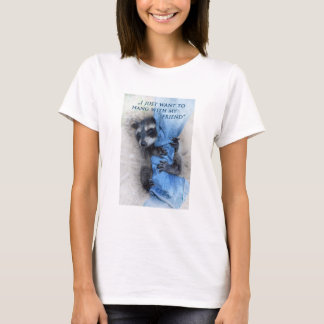 Camiseta Guaxinim - Relaxando