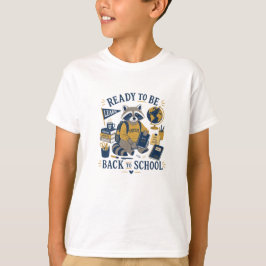 Camiseta Guaxinim Retro de Volta às Aulas