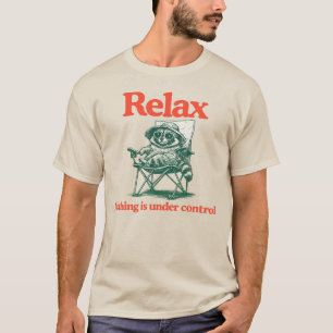 Camiseta Guaxinim Vintage Relaxado - Relaxe Nada Está Sob C