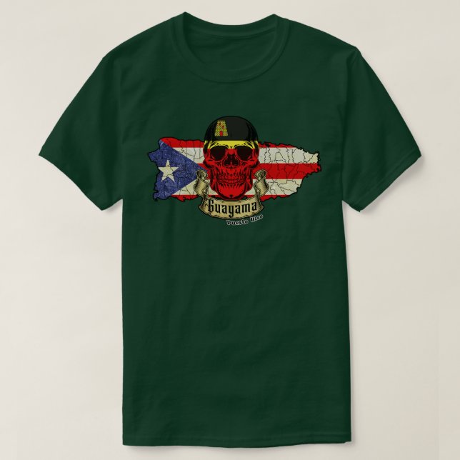 Camiseta Guayama Isla de Porto Rico (Frente do Design)