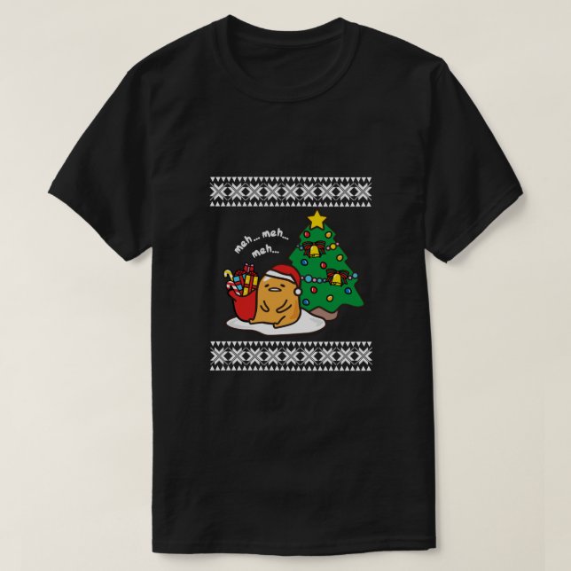 Camiseta Gudetama Ugly Christmas (Frente do Design)
