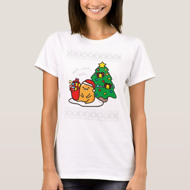 Camiseta Gudetama Ugly Christmas Sweater Tee (Frente)