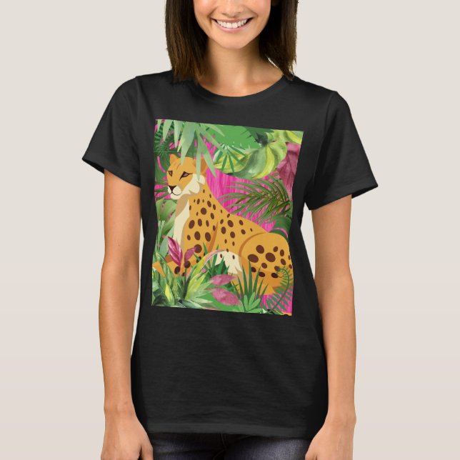Camiseta Guepardo Deitado (Frente)