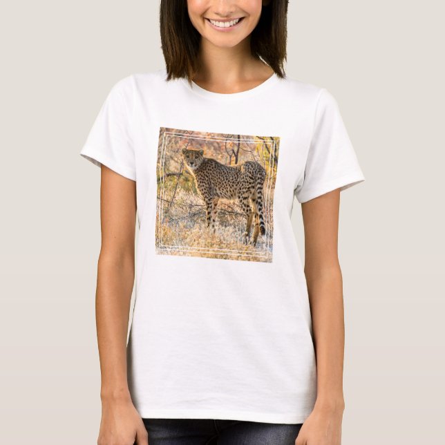 Camiseta Guepardo Olhando em Volta (Frente)