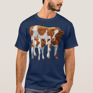 Camiseta Guernsey Cow e Cute Calf