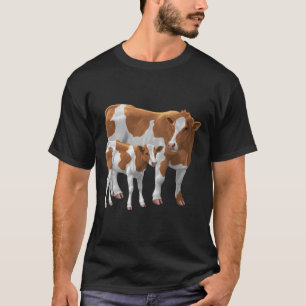 Camiseta Guernsey Cow e Cute Calf
