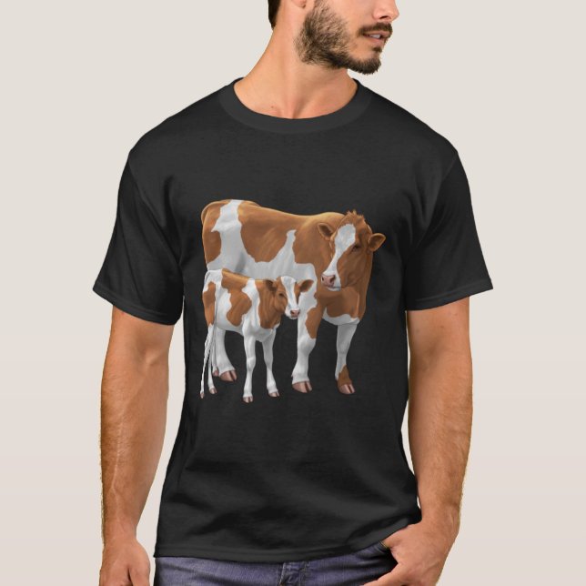Camiseta Guernsey Cow e Cute Calf (Frente)