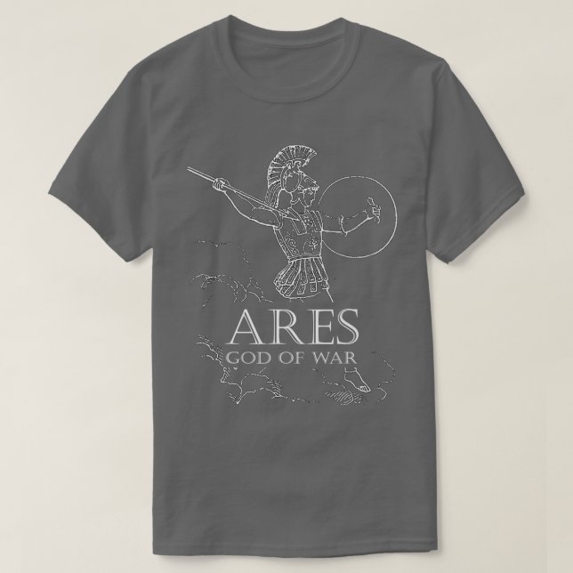 Camiseta Guerra de Ares - A mitologia grega (Frente do Design)
