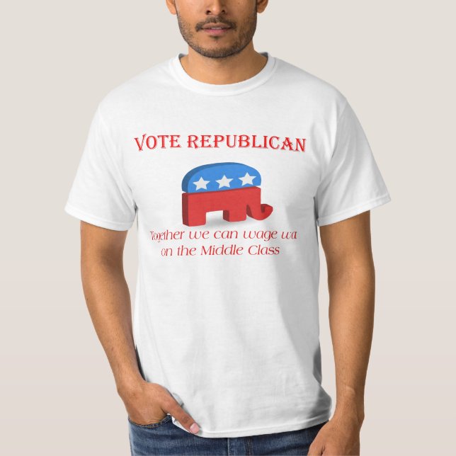Camiseta Guerra de Republican~ do voto (Frente)