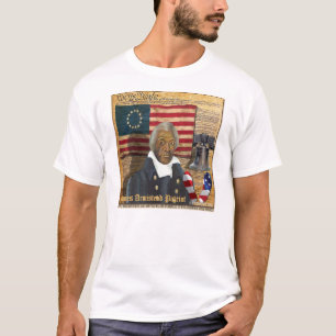 Camiseta Guerra de revolucionário americano preta de James