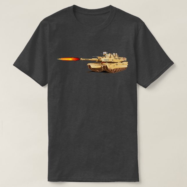 Camiseta Guerra do Deserto M1 Abrams (Frente do Design)