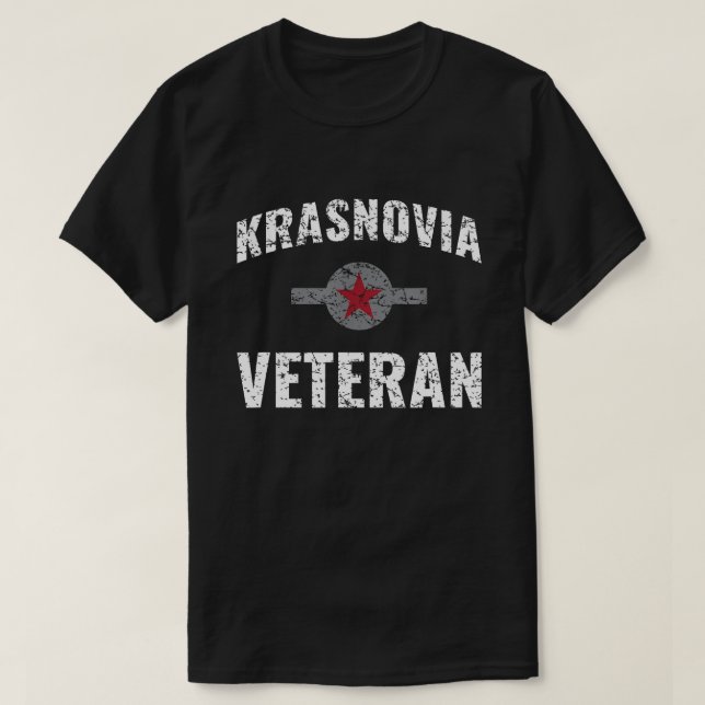 Camiseta Guerra Do Exército Em Krasnovia Veteran 20570 (Frente do Design)