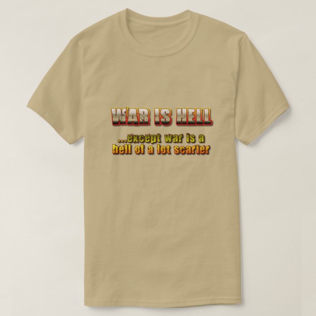 Camiseta Guerra é Inferno (Frente do Design)