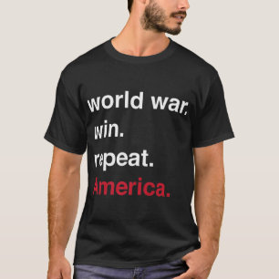 Camiseta Guerra Mundial vence a América repetida