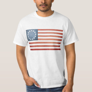 Camiseta Guerra Revolucionária Betsy Ross Desvaneceu Bande