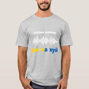 Camiseta Guerra russa vai-se embora, para a guerra na Ucrâ